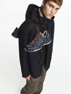 Manteau court en coton de twill à capuche amovible MTD T-KIT - Noir