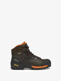 Notre chaussure sport nature haute performante en cuir plein fleur - Marron