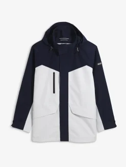 Parka courte à poches multiples avec capuche amovible GORE-TEX® - Blanc