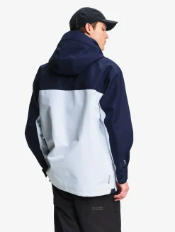 Parka courte à poches multiples avec capuche amovible GORE-TEX® - Blanc