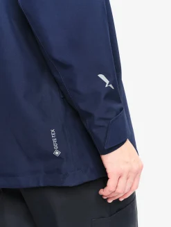 Parka courte à poches multiples avec capuche amovible GORE-TEX® - Bleu