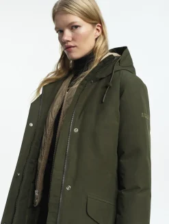 Parka duvet ajustée GORE-TEX® - Kaki