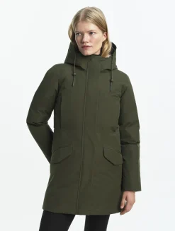 Parka duvet ajustée GORE-TEX® - Kaki