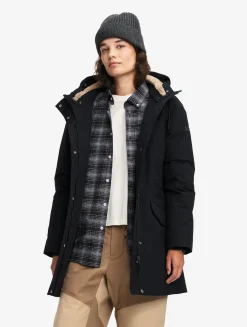 Parka duvet ajustée GORE-TEX® - Noir
