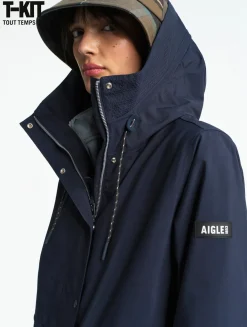 Parka fishtail GORE-TEX® T-KIT - Bleu
