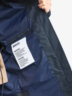 Parka longue à capuche GORE-TEX® - Bleu