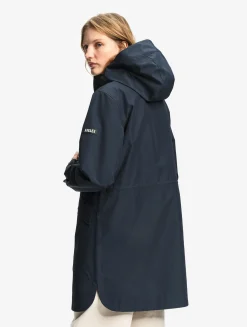 Parka longue à capuche GORE-TEX® - Bleu