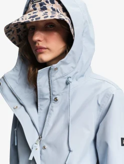 Parka longue à capuche GORE-TEX® - Bleu