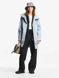 Parka longue à capuche GORE-TEX® - Bleu
