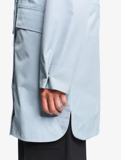 Parka longue à capuche GORE-TEX® - Bleu