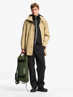 Parka longue 2 couches avec capuche retractable GORE TEX - Beige