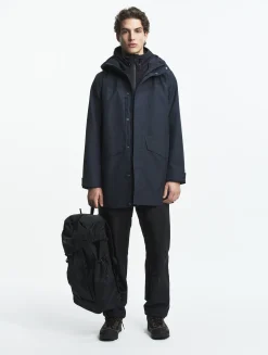 Parka longue GORE-TEX® T-KIT avec capuche - Bleu