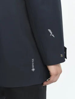 Parka longue GORE-TEX® T-KIT avec capuche - Bleu