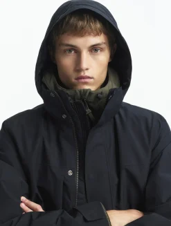 Parka longue GORE-TEX® T-KIT avec capuche - Noir