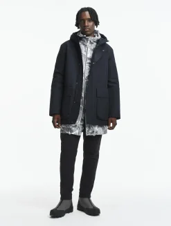 Parka longue matelassée à capuche en GORE-TEX® - Noir