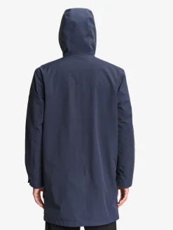 Parka longue MTD avec capuche - Bleu