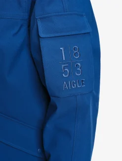 Parka mi-longue AIGLE COPELAND imperméable et chaude MTD - Bleu