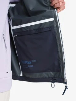 Rainpack 70 : Imperméable mixte coupe-vent MTD , court et pliable - Bleu