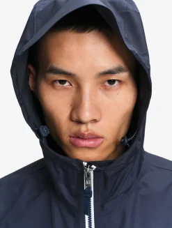 Rainpack 70 : Imperméable mixte coupe-vent MTD , court et pliable - Bleu