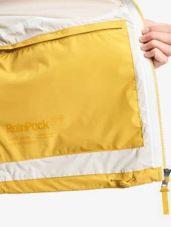 Rainpack 70 : Imperméable mixte coupe-vent MTD , court et pliable - Jaune