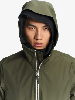 Rainpack 70 : Imperméable mixte coupe-vent MTD , court et pliable - Kaki