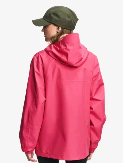 Rainpack 70 : Imperméable mixte coupe-vent MTD , court et pliable - Rose