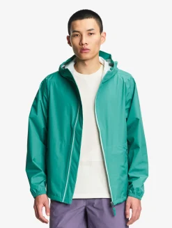 Rainpack 70 : Imperméable mixte coupe-vent MTD , court et pliable - Vert