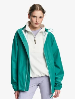 Rainpack 70 : Imperméable mixte coupe-vent MTD , court et pliable - Vert