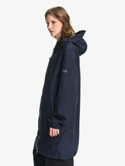 Rainpack 90 : Imperméable mixte coupe-vent MTD , long et pliable - Bleu