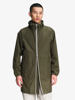 Rainpack 90 : Imperméable mixte coupe-vent MTD , long et pliable - Kaki
