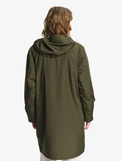 Rainpack 90 : Imperméable mixte coupe-vent MTD , long et pliable - Kaki