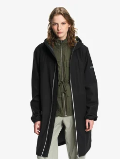 Rainpack 90 : Imperméable mixte coupe-vent MTD , long et pliable - Noir