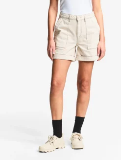 Short marin en sergé léger avec taille réglable - Beige