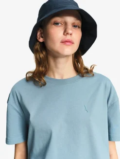 Tee-shirt boxy court DFT® - Bleu