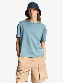 Tee-shirt boxy court DFT® - Bleu