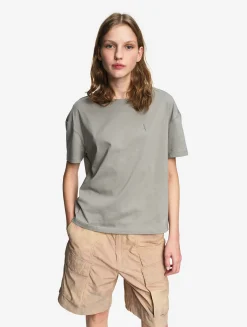Tee-shirt boxy court DFT® - Kaki