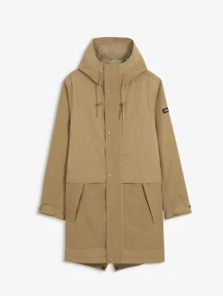 T-KIT Parka longue en coton avec 3 poches zippées MTD - Beige