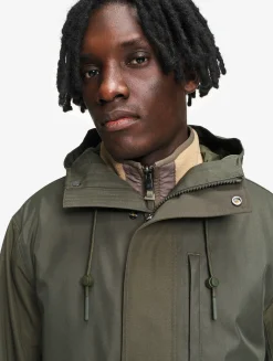 T-KIT Parka longue en coton avec 3 poches zippées MTD - Kaki
