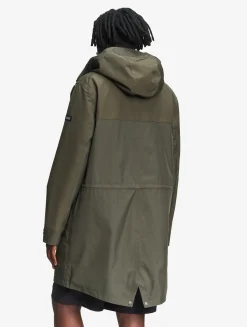 T-KIT Parka longue en coton avec 3 poches zippées MTD - Kaki