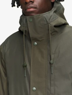 T-KIT Parka longue en coton avec 3 poches zippées MTD - Kaki