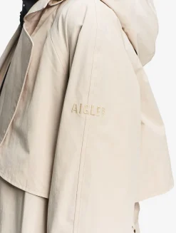 Trench-coat long avec ouverture côtés MTD® - Beige