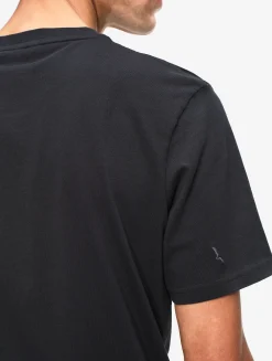 T-shirt graphique en jersey de coton - Noir