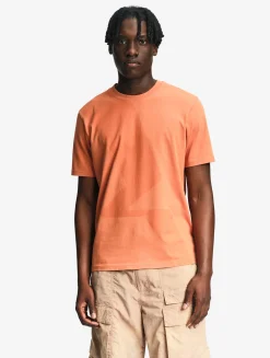 T-shirt graphique en jersey de coton - Orange