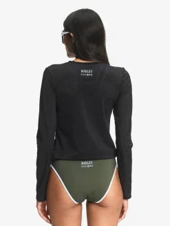 T-shirt manches longues en lycra - Aigle x Chlore - Noir