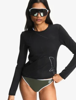 T-shirt manches longues en lycra - Aigle x Chlore - Noir