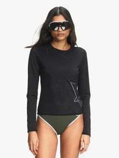 T-shirt manches longues en lycra - Aigle x Chlore - Noir