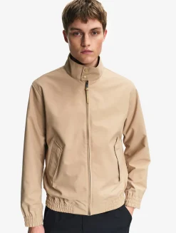 Veste courte Harrington en sergé déperlant - Beige