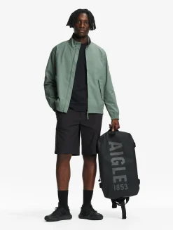 Veste courte Harrington en sergé déperlant - Vert