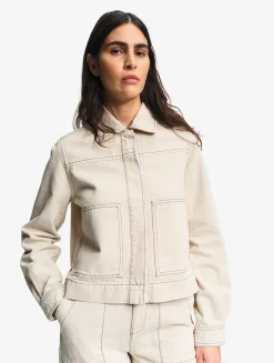 Veste de travail en sergé léger - Beige