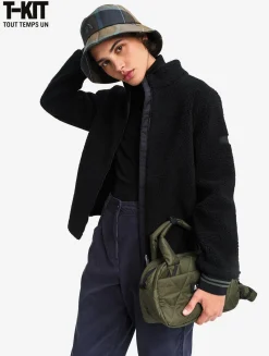 Veste en sherpa T-KIT - Noir